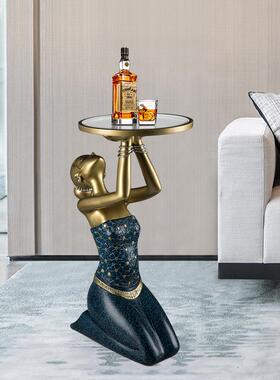 现代轻奢风客厅落地大摆件玄关沙发电视柜旁边创意艺术家居装饰品