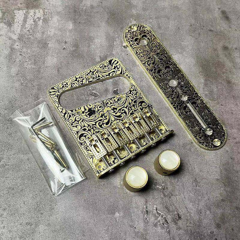 Tele雕花琴桥升级配件电吉他TL电路板旋钮螺丝美芬日芬墨芬改装