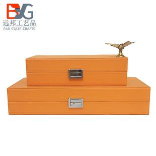 酒柜收纳盒软装饰品盒工艺品电视柜玄关开放格家居摆件新中式摆件