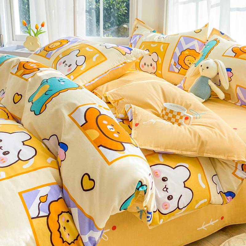 2025新款纯棉被套单件150x200x230儿童卡通单人全棉被罩1米5被单