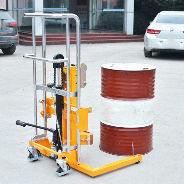 供应轻型手动油桶装卸搬运升降叉车倒料堆手推圆桶运输脚踏叉车,商业/办公家具,堆高车,淘宝优惠券,粉丝福利购,淘宝优惠卷