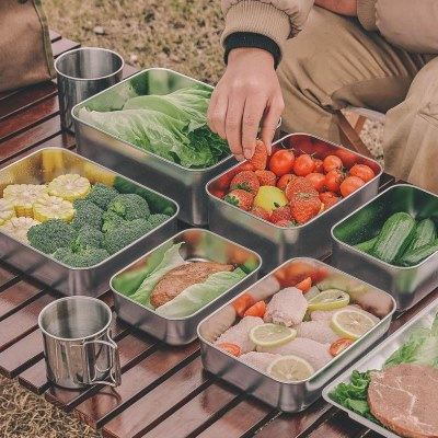 饭盒户外304不锈钢保鲜盒密封便携餐便当盒带盖野营餐具露营野炊,户外/登山/野营/旅行用品,野餐餐具,淘宝优惠券,粉丝福利购,淘宝优惠卷