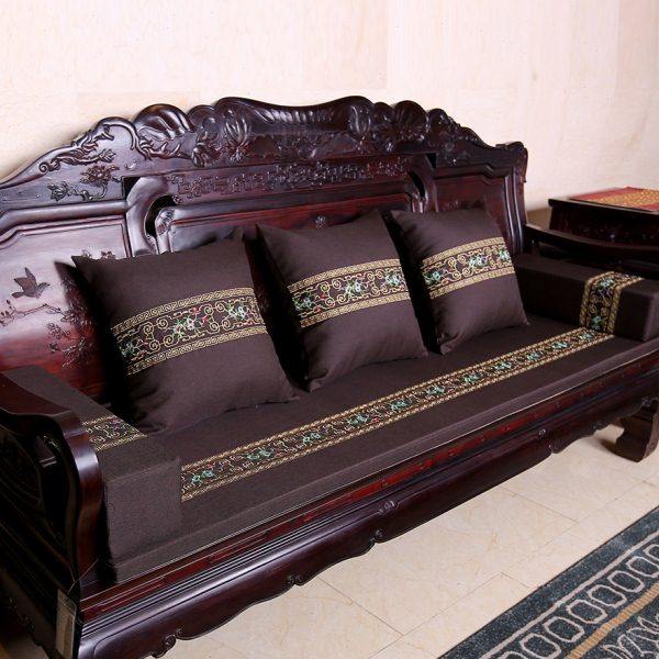 中式绣花实木沙发垫单人三人座组合沙发坐垫四季防滑红木沙发垫,居家布艺,沙发垫,淘宝优惠券,粉丝福利购,淘宝优惠卷