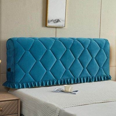 加厚水晶绒海绵床头靠背罩全包纯色简约现代防尘罩木板软包保护套,家装主材,床头套,淘宝优惠券,粉丝福利购,淘宝优惠卷