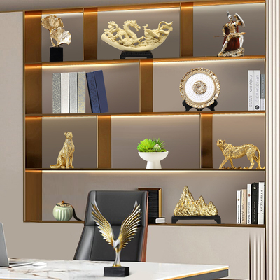 高端大气上档次办公室摆件v老板董事长办公桌书房客厅酒柜装饰品