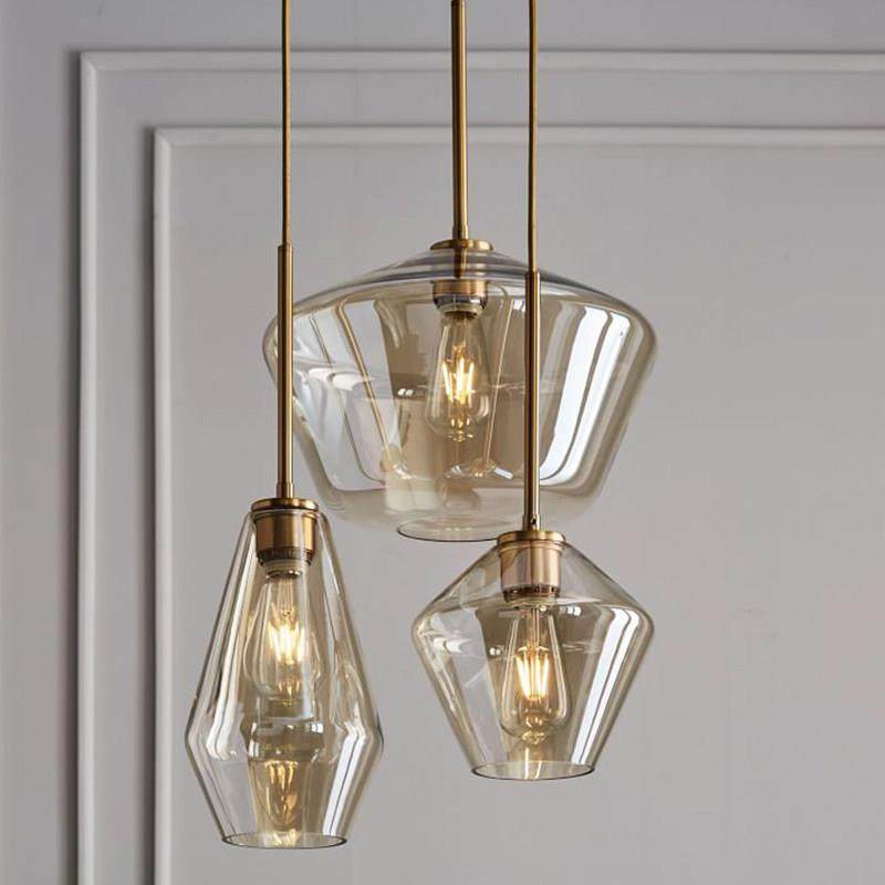 后现代简约客厅咖啡厅吧台茶餐厅卧室香槟金酒吧玻璃北欧吊灯,家装灯饰光源,智能吊灯,淘宝优惠券,粉丝福利购,淘宝优惠卷