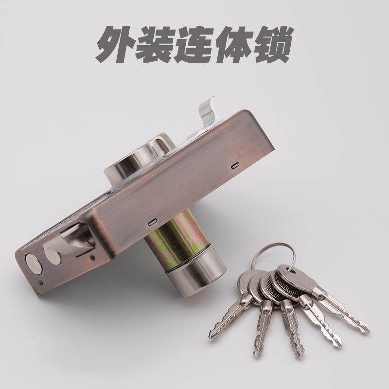 9219连体锁简易锁外装门锁老式防盗门锁地下室门锁储藏间门锁,基础建材,机械门锁,淘宝优惠券,粉丝福利购,淘宝优惠卷