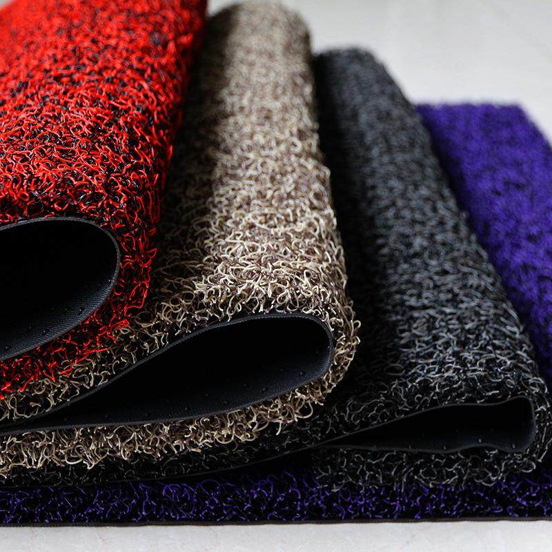 加厚自由裁剪丝圈地垫汽车脚垫家用入户门垫室外进门防滑塑料地毯