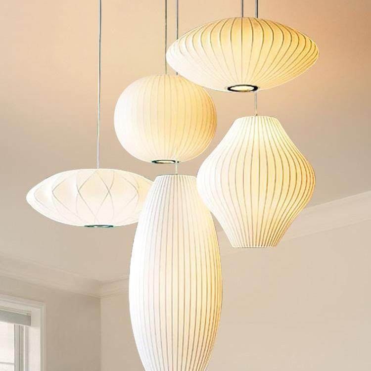 日式装饰白色吊灯圆形灯笼飞碟布艺剧本杀料理店茶楼餐厅书房灯具,家装灯饰光源,智能吊灯,淘宝优惠券,粉丝福利购,淘宝优惠卷