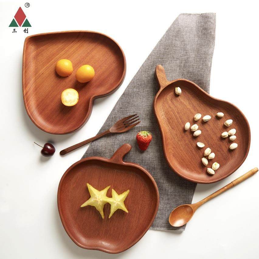 三创 创意果盘木质托盘ins 风 家用木盘 西餐餐盘盘子高颜值,餐饮具,盘,淘宝优惠券,粉丝福利购,淘宝优惠卷
