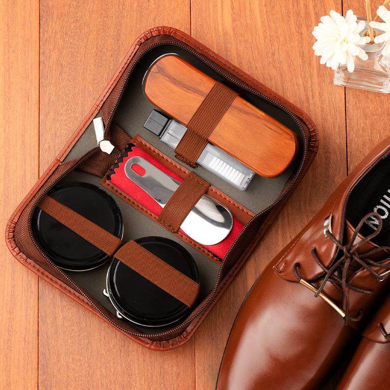 鞋油一擦亮无色鞋刷不伤鞋软毛麂皮鞋刷马毛刷猪鬃毛刷鞋油刷子