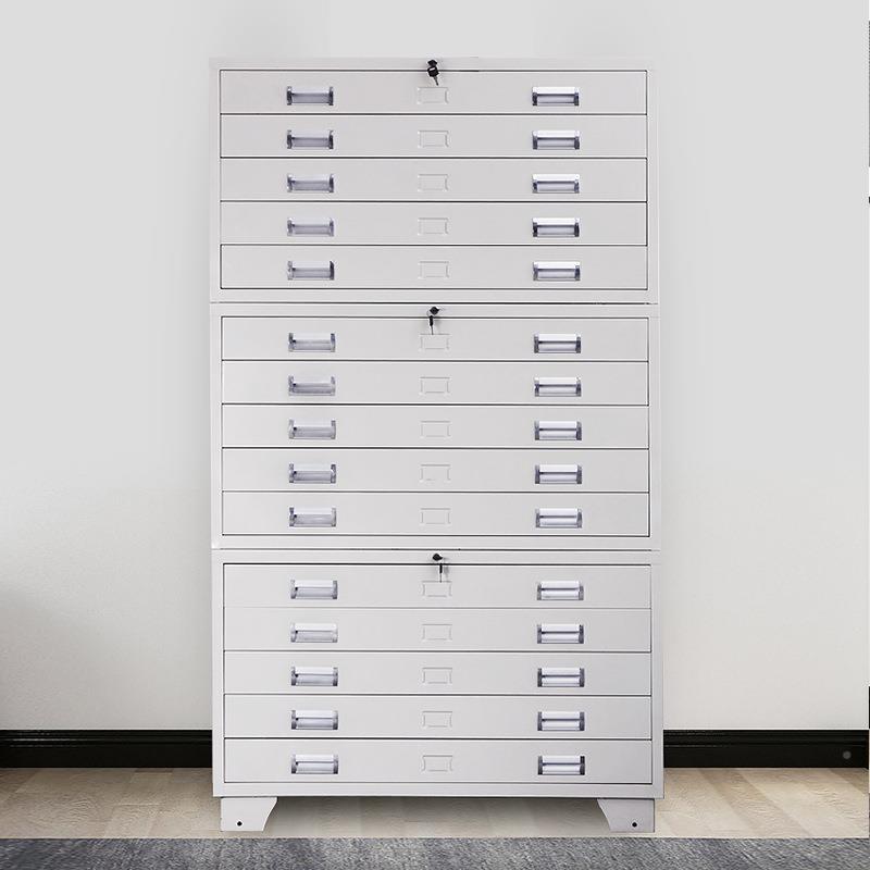 1号底图柜A0号资料文件柜钢制家抽屉林PC-1#D柜建工菲程图纸柜厂