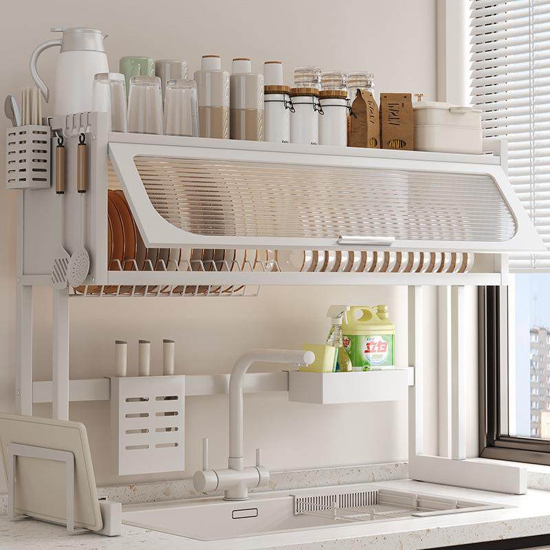 厨房水槽置物架多功能台面碗碟收纳架水池上沥水架碗盘洗碗槽碗架,厨房/烹饪用具,抹布架/厨房清洁收纳架,淘宝优惠券,粉丝福利购,淘宝优惠卷