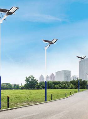 户外庭院太阳能路灯新农村100W500W600W超亮大功率防水遥控照明灯