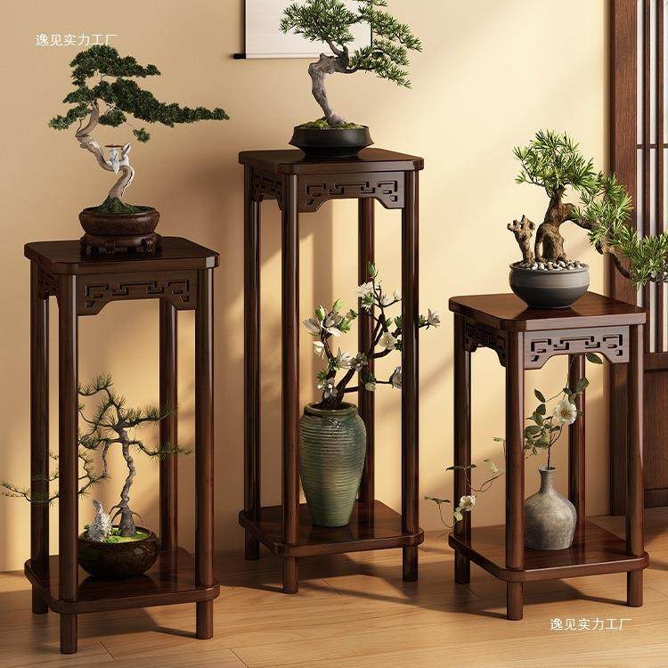 花台花架子客厅落地式置物架阳台花盆托架中式多层实木植物架2025,基础建材,脚轮/万向轮,淘宝优惠券,粉丝福利购,淘宝优惠卷