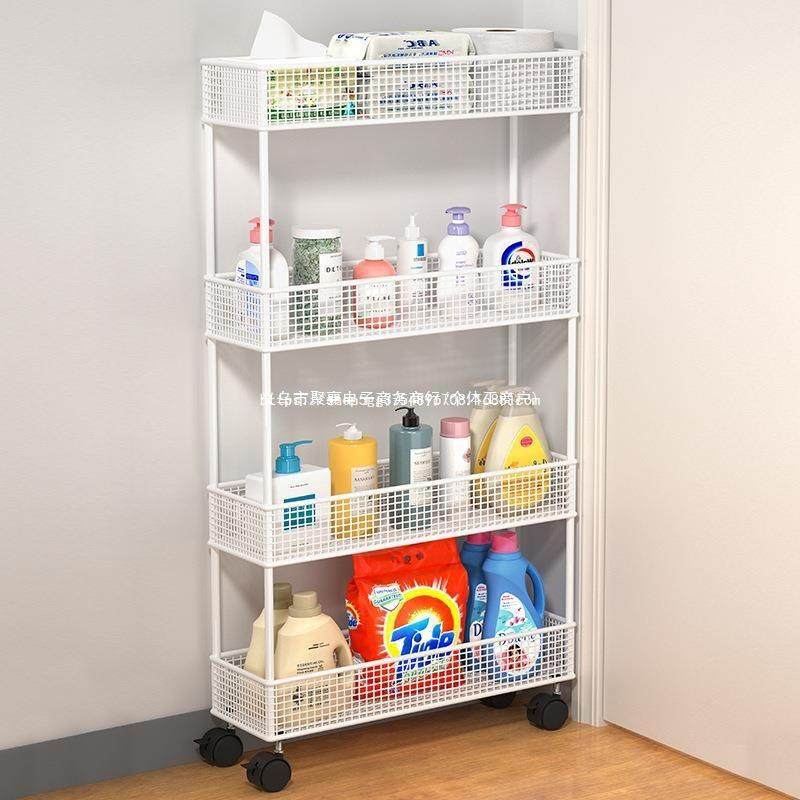 门后夹缝置物架极窄收纳柜浴室缝隙窄柜卫生间落地带轮收铁ZM,家装主材,卫浴置物架,淘宝优惠券,粉丝福利购,淘宝优惠卷