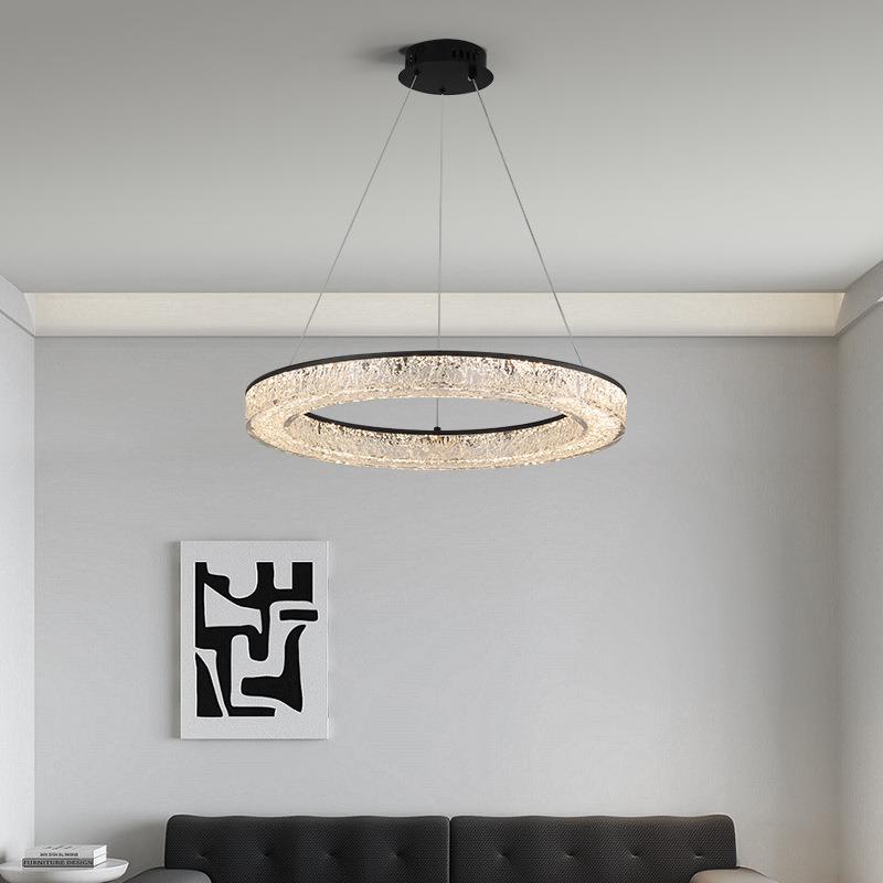 意式极简客厅吊灯高端轻奢别墅大厅后现代简约餐厅卧室灯中山具灯