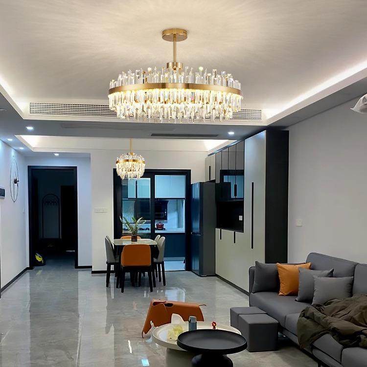 客厅轻奢主灯后现代水晶吊灯美式简约大气餐厅饭厅卧室网红灯具,家装灯饰光源,智能吊灯,淘宝优惠券,粉丝福利购,淘宝优惠卷