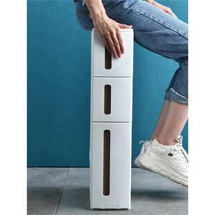 夹缝收纳柜厨房冰箱超窄缝隙边柜15cm宽抽屉式厕所夹缝收纳置物架