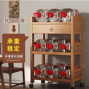 可移动茶几客厅沙发旁边的边柜边几茶台带轮小茶桌置物架小桌子