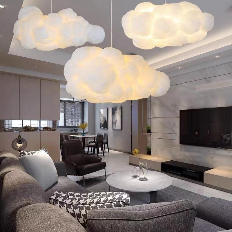 云朵灯吊灯装饰幼儿园店铺商用棉花儿童网红云彩创意白云清吧氛围