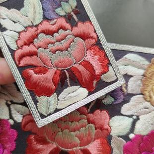 真丝老绣片手绣贴片衣服补子画芯全手工刺绣苏绣汴绣