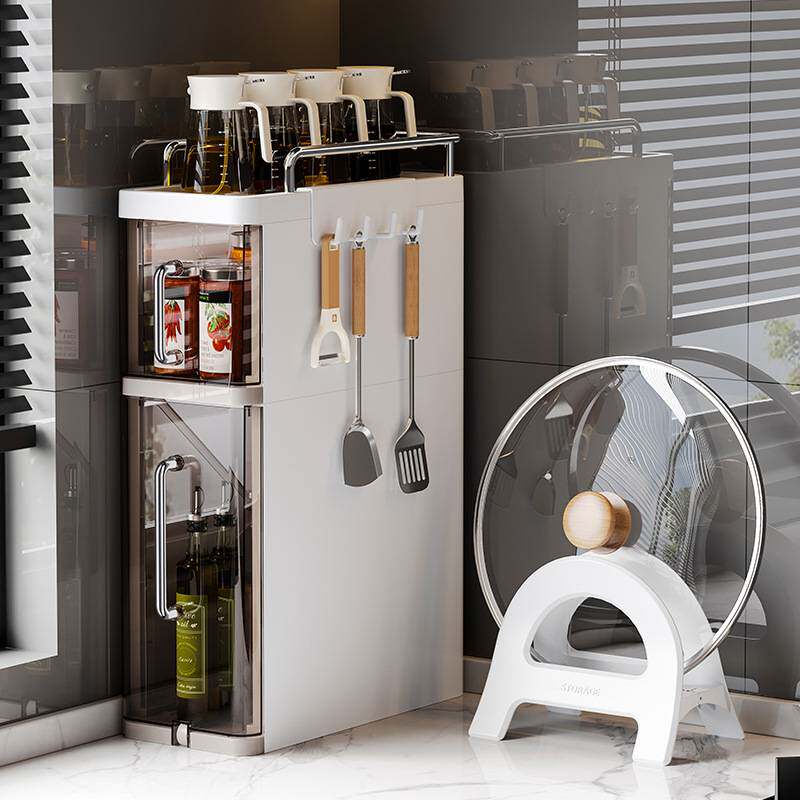 厨房调料架多层家用台面调味瓶置物架油盐酱醋多功能可抽拉收纳架