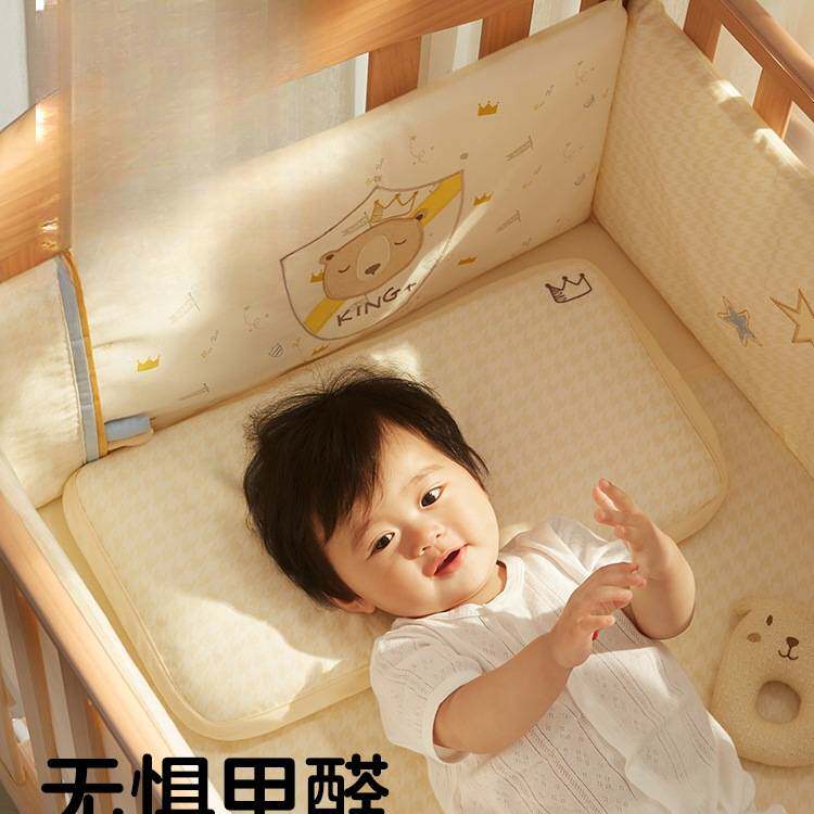 婴儿床实木拼接床多功能摇篮新生小床可移动儿童宝宝床>儿童家具