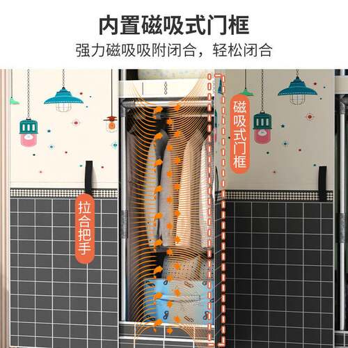 衣柜家用卧室出租房布衣收纳用易组装简全钢架加粗橱加厚结23KT板