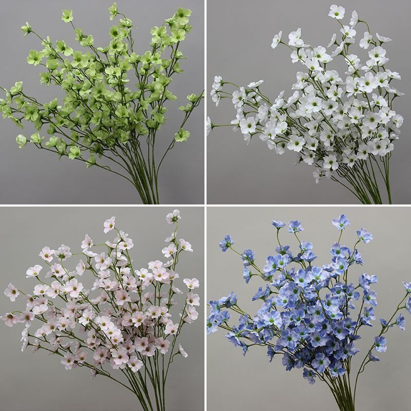 装饰布景假花道具2花仿真花装饰花地排艺路引花材叉海棠花商场