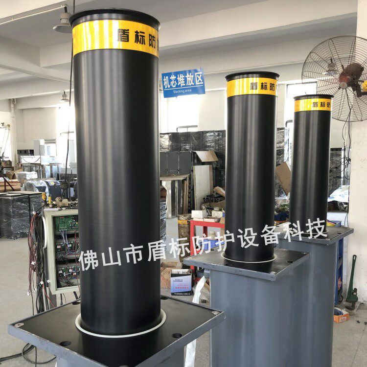电动伸缩防撞地桩半自动手动拦截升降柱挡车器不锈钢止车升降柱
