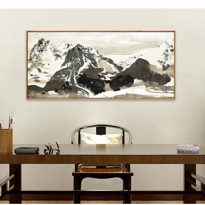 新中式水墨国画吴冠中双燕现代客厅装饰画卧室沙发背景挂画办公室