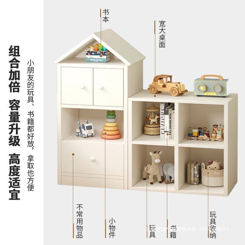 床头柜简约现代创意儿童床头收纳柜卧室绘本置物柜床边带门小柜子