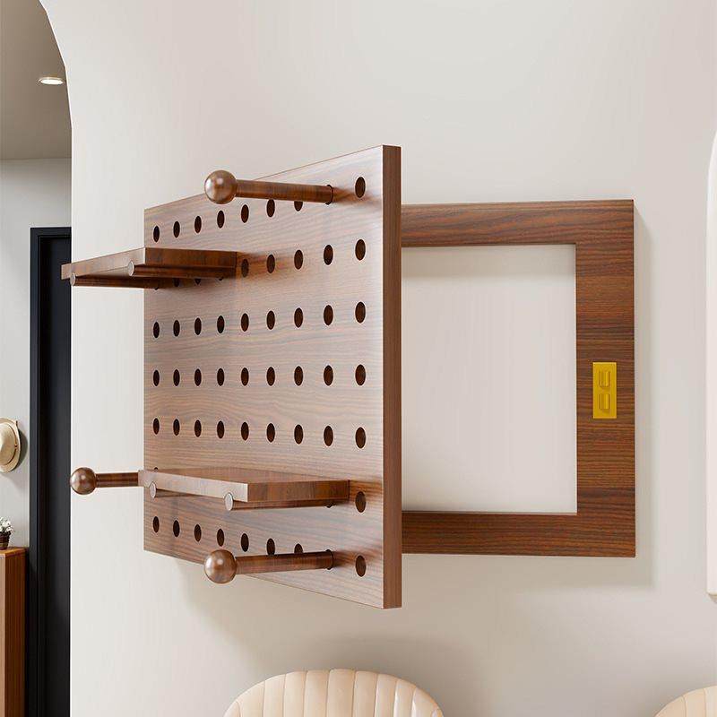 一体遮挡装饰网线洞洞板装饰挂钩遮挡电表箱多层盒架现代简约清新