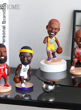 现代简约创d意篮球人物摆件男生房间布置摆设办公室客厅酒柜装饰