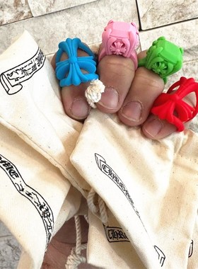 无尽的深渊交叉硅胶环男女复古G高版本夫妇经典彩色戒指