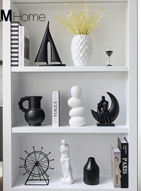 现代简约创意电视柜酒柜摆件轻奢高档客厅L办公室桌面家居软装饰