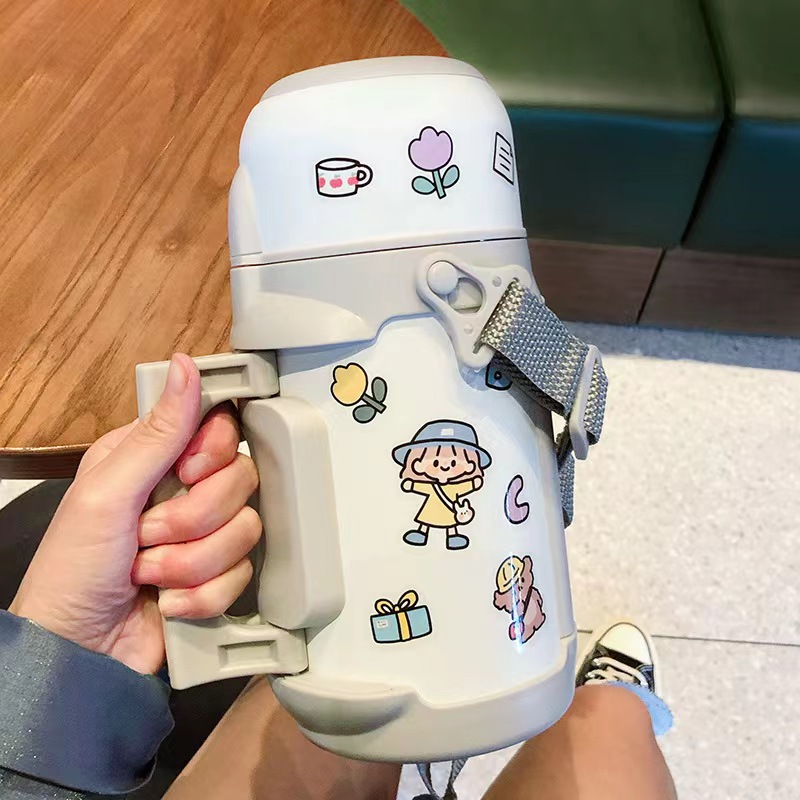 保温壶1000毫升大容量u不锈钢水杯暖瓶家用水壶户外旅游车载1L