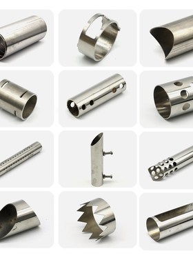 304/201 不锈钢激光切割打孔方管无缝管子毛细管空U心管圆管矩形