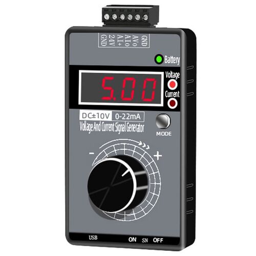 高精度手持正负电压0-10V5V+电流0-4-20mA信号发生器模拟源校验仪