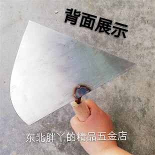 东北木把三角铲大铲方铲 砌砖铲砌墙刀瓦工工具 瓦刀抹子砖刀