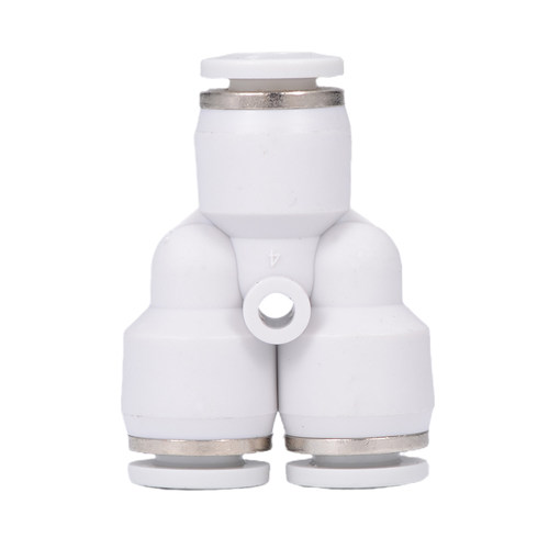 白色快速接头PE/PEG/PY/PW三通变径T型/Y型气动气管转换快插接头