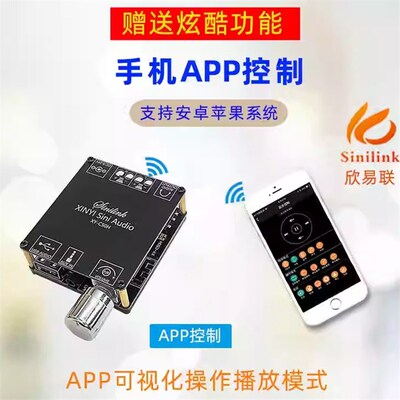 XINYI Sini Audio50W*2 HIFI立体声蓝牙数字功放模块TPA3116 C50H