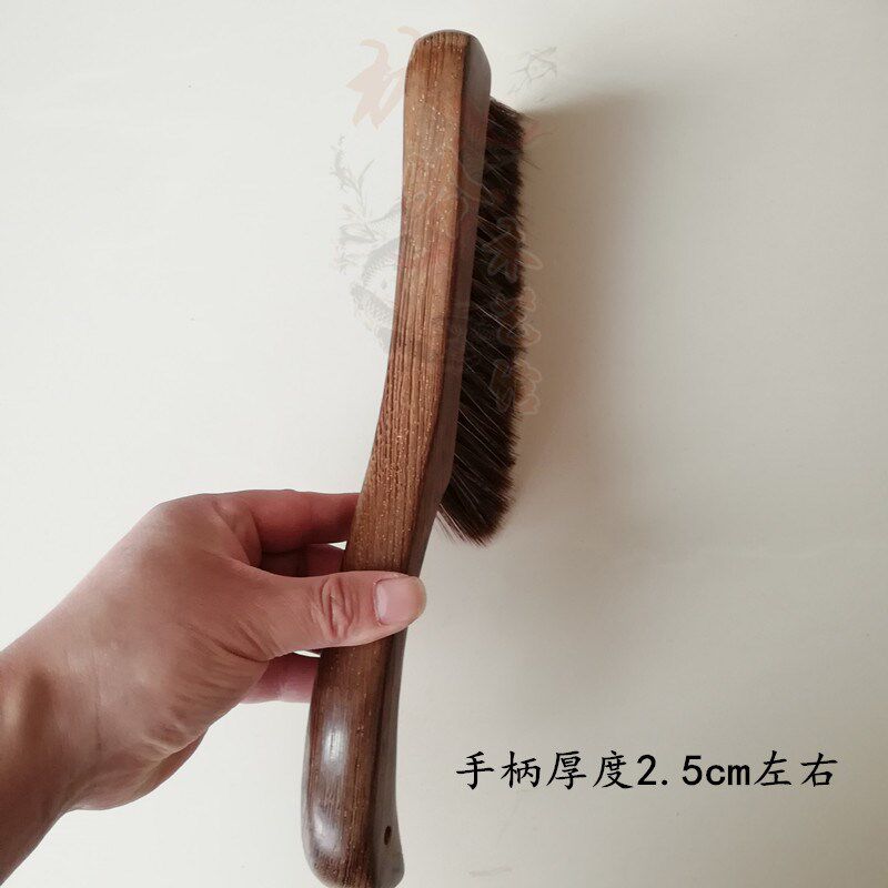 鸡翅木长柄扫床刷除防静电红木扫把笤帚卧室床刷子软毛刷扫炕笤帚