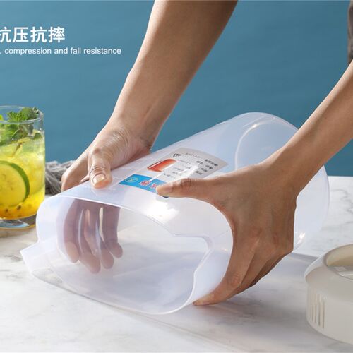 塑料PP冷水壶 茶饮店百合壶 果汁扎壶有刻度带盖开水凉水壶大容量