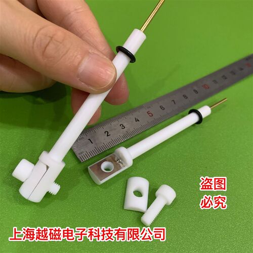 JJ110四氟电极夹 铂片工作电极夹 内置10*15*0.1mm金属非金属片夹