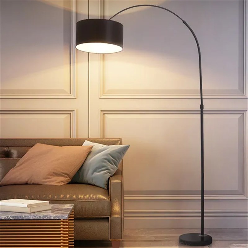 北欧钓鱼灯简约现代客o厅落地灯卧室床头灯轻奢网红阅读灯立式台