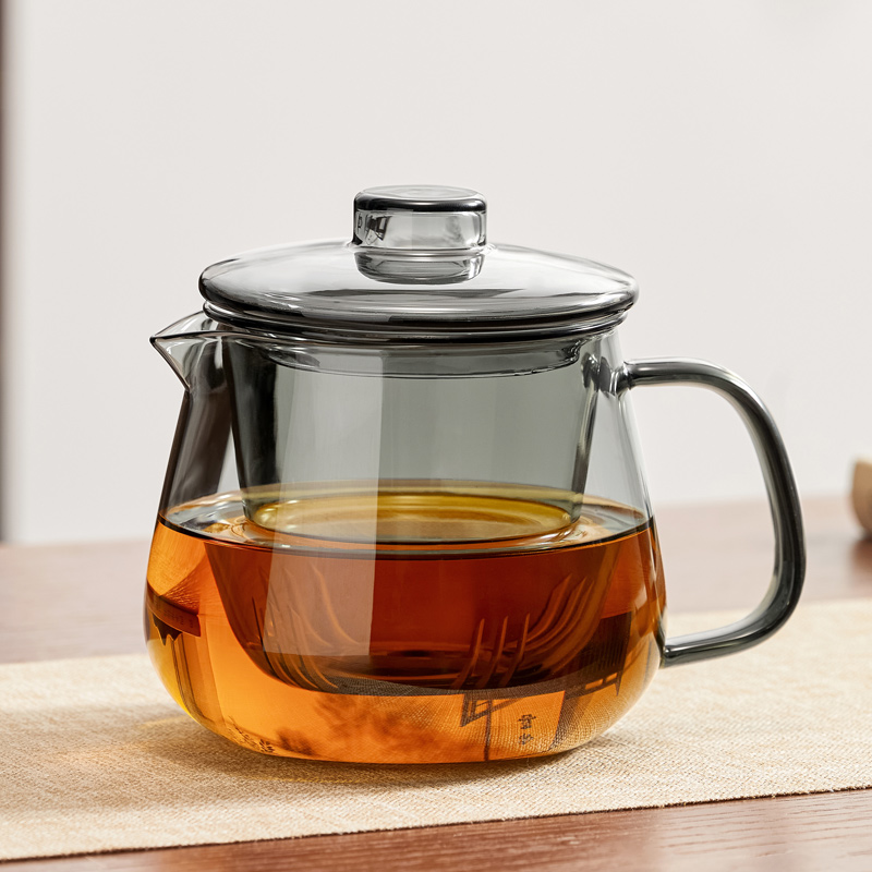 玻璃茶壶茶水分离泡茶壶家用耐高温冲茶器M泡花茶红茶单壶功夫茶