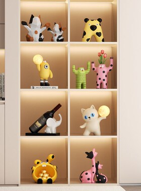 2025展示柜酒柜收纳摆件u高档客厅玄关电视柜旁装饰品儿童房间摆