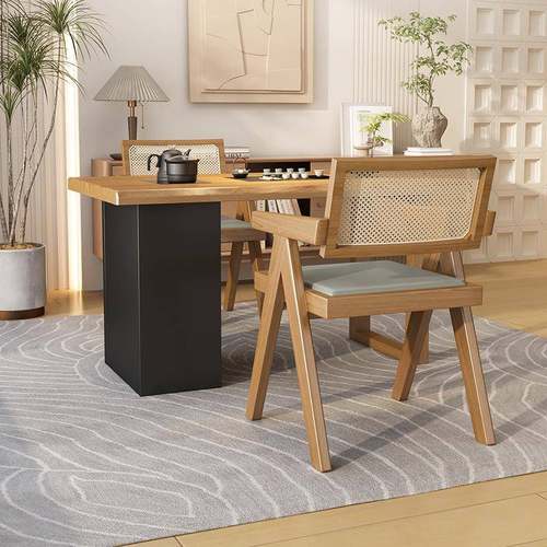 可移阳动台茶茶桌家用小茶AND台实木椅子组合客厅小型泡茶桌桌小